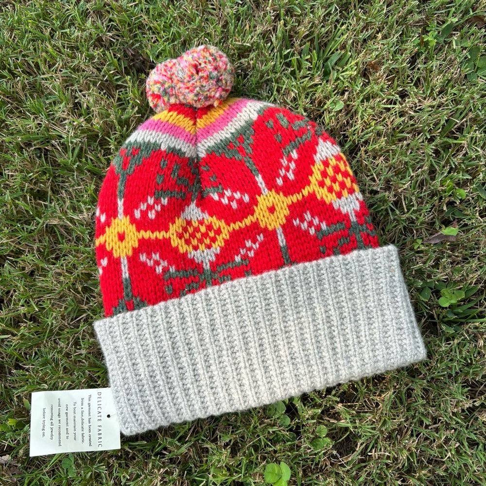 Vintage 90s Deadstock Moda International Lambswool Beanie Toboggan